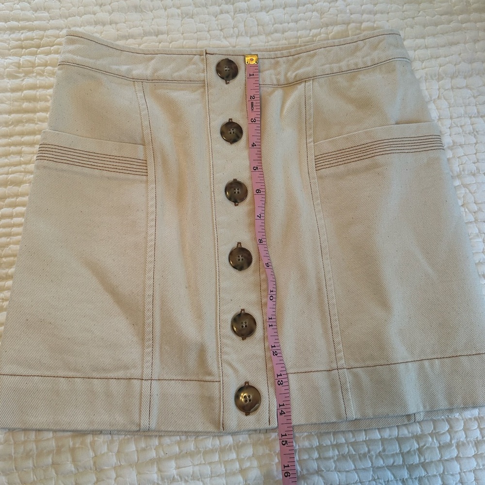 Sezane Jelena Skirt in Ecru 🤍 NWT  size 36 - Picture 8 of 8
